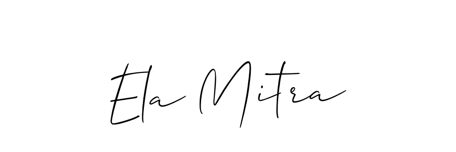 You can use this online signature creator to create a handwritten signature for the name Ela Mitra. This is the best online autograph maker. Ela Mitra signature style 2 images and pictures png