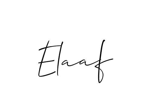 You should practise on your own different ways (Allison_Script) to write your name (Elaaf) in signature. don't let someone else do it for you. Elaaf signature style 2 images and pictures png