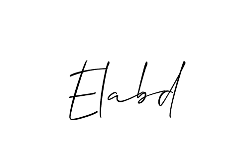 Make a beautiful signature design for name Elabd. Use this online signature maker to create a handwritten signature for free. Elabd signature style 2 images and pictures png