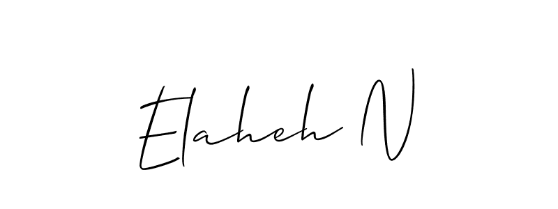 This is the best signature style for the Elaheh N name. Also you like these signature font (Allison_Script). Mix name signature. Elaheh N signature style 2 images and pictures png