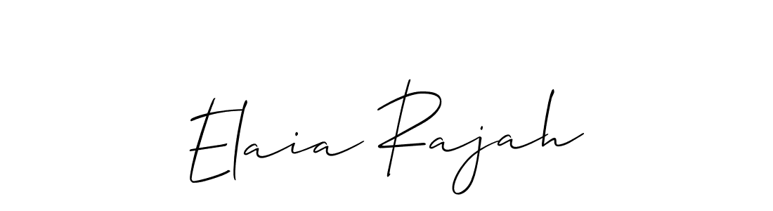 How to make Elaia Rajah signature? Allison_Script is a professional autograph style. Create handwritten signature for Elaia Rajah name. Elaia Rajah signature style 2 images and pictures png