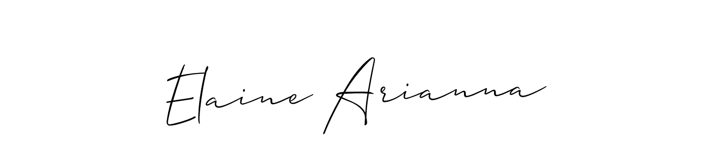 Check out images of Autograph of Elaine Arianna name. Actor Elaine Arianna Signature Style. Allison_Script is a professional sign style online. Elaine Arianna signature style 2 images and pictures png