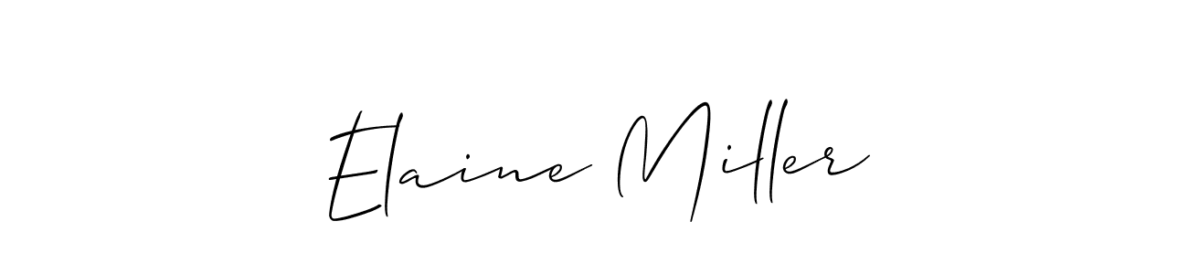 Check out images of Autograph of Elaine Miller name. Actor Elaine Miller Signature Style. Allison_Script is a professional sign style online. Elaine Miller signature style 2 images and pictures png