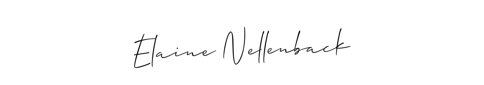 You can use this online signature creator to create a handwritten signature for the name Elaine Nellenback. This is the best online autograph maker. Elaine Nellenback signature style 2 images and pictures png