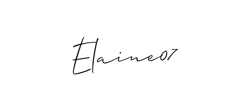 You can use this online signature creator to create a handwritten signature for the name Elaine07. This is the best online autograph maker. Elaine07 signature style 2 images and pictures png