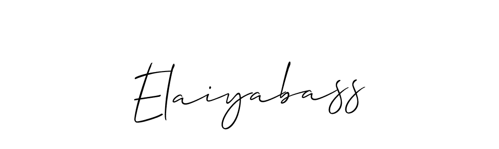 Also You can easily find your signature by using the search form. We will create Elaiyabass name handwritten signature images for you free of cost using Allison_Script sign style. Elaiyabass signature style 2 images and pictures png