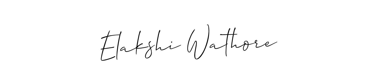 You can use this online signature creator to create a handwritten signature for the name Elakshi Wathore. This is the best online autograph maker. Elakshi Wathore signature style 2 images and pictures png