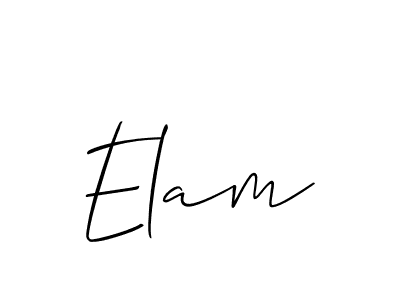 Also You can easily find your signature by using the search form. We will create Elam name handwritten signature images for you free of cost using Allison_Script sign style. Elam signature style 2 images and pictures png