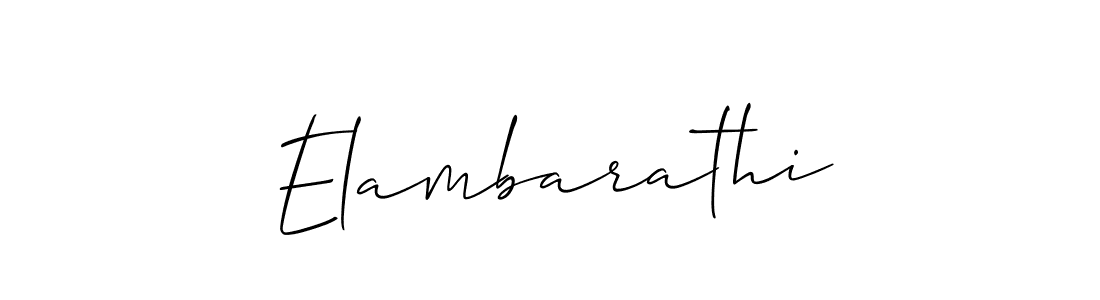 Elambarathi stylish signature style. Best Handwritten Sign (Allison_Script) for my name. Handwritten Signature Collection Ideas for my name Elambarathi. Elambarathi signature style 2 images and pictures png