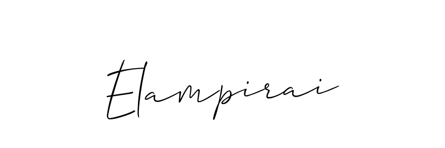 Design your own signature with our free online signature maker. With this signature software, you can create a handwritten (Allison_Script) signature for name Elampirai. Elampirai signature style 2 images and pictures png