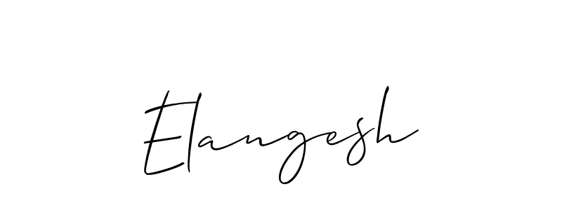 It looks lik you need a new signature style for name Elangesh. Design unique handwritten (Allison_Script) signature with our free signature maker in just a few clicks. Elangesh signature style 2 images and pictures png