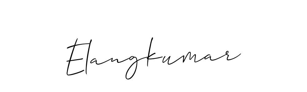 if you are searching for the best signature style for your name Elangkumar. so please give up your signature search. here we have designed multiple signature styles  using Allison_Script. Elangkumar signature style 2 images and pictures png