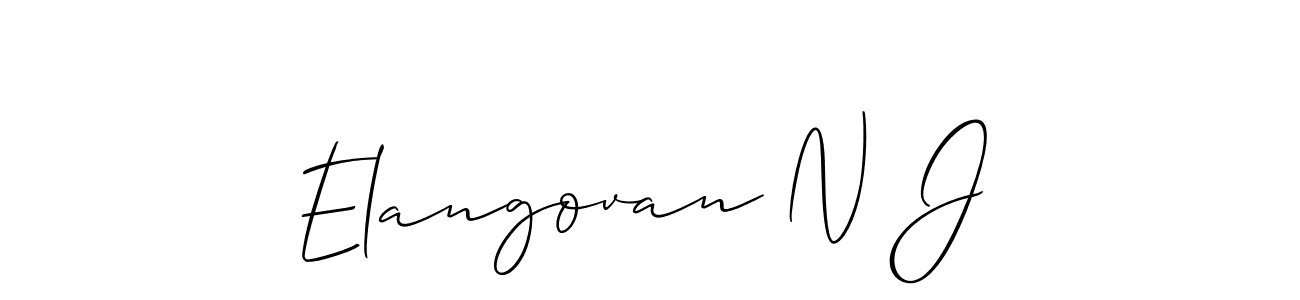 Check out images of Autograph of Elangovan N J name. Actor Elangovan N J Signature Style. Allison_Script is a professional sign style online. Elangovan N J signature style 2 images and pictures png