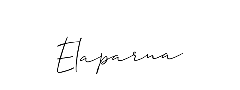 Elaparna stylish signature style. Best Handwritten Sign (Allison_Script) for my name. Handwritten Signature Collection Ideas for my name Elaparna. Elaparna signature style 2 images and pictures png