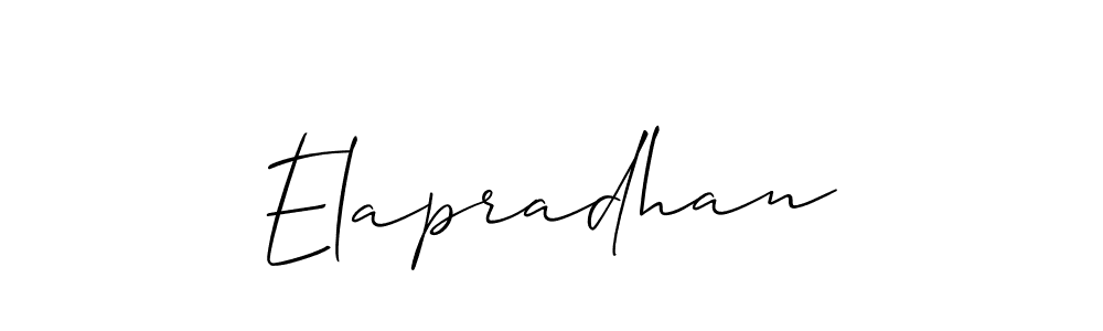 How to make Elapradhan signature? Allison_Script is a professional autograph style. Create handwritten signature for Elapradhan name. Elapradhan signature style 2 images and pictures png