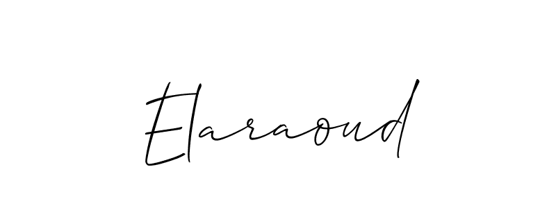 Best and Professional Signature Style for Elaraoud. Allison_Script Best Signature Style Collection. Elaraoud signature style 2 images and pictures png