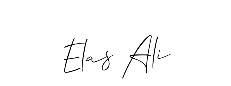 Elas Ali stylish signature style. Best Handwritten Sign (Allison_Script) for my name. Handwritten Signature Collection Ideas for my name Elas Ali. Elas Ali signature style 2 images and pictures png