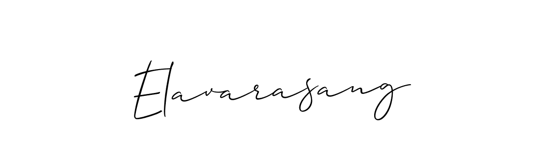 How to make Elavarasang signature? Allison_Script is a professional autograph style. Create handwritten signature for Elavarasang name. Elavarasang signature style 2 images and pictures png