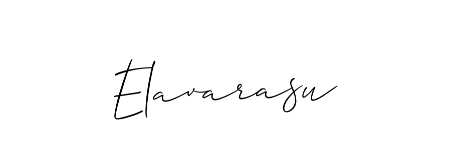 Also we have Elavarasu name is the best signature style. Create professional handwritten signature collection using Allison_Script autograph style. Elavarasu signature style 2 images and pictures png