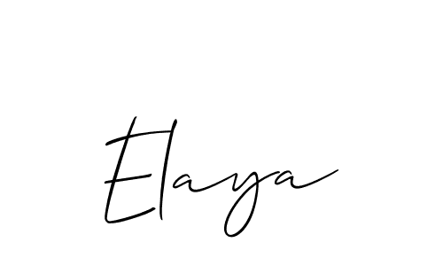 if you are searching for the best signature style for your name Elaya. so please give up your signature search. here we have designed multiple signature styles  using Allison_Script. Elaya signature style 2 images and pictures png