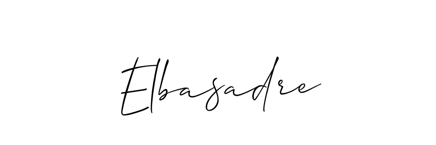 How to Draw Elbasadre signature style? Allison_Script is a latest design signature styles for name Elbasadre. Elbasadre signature style 2 images and pictures png