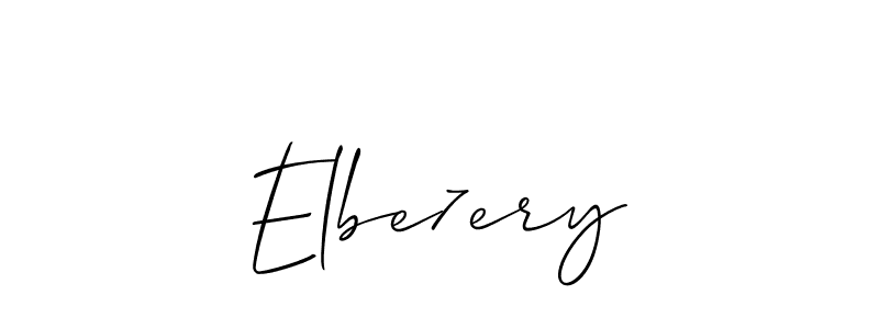 Also we have Elbe7ery name is the best signature style. Create professional handwritten signature collection using Allison_Script autograph style. Elbe7ery signature style 2 images and pictures png