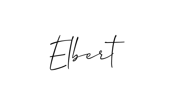 Best and Professional Signature Style for Elbert. Allison_Script Best Signature Style Collection. Elbert signature style 2 images and pictures png