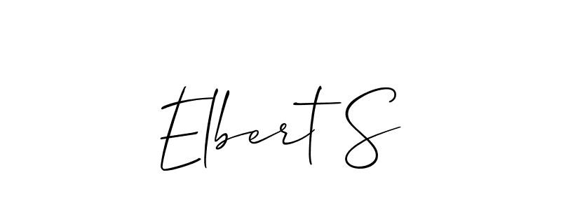 Similarly Allison_Script is the best handwritten signature design. Signature creator online .You can use it as an online autograph creator for name Elbert S. Elbert S signature style 2 images and pictures png