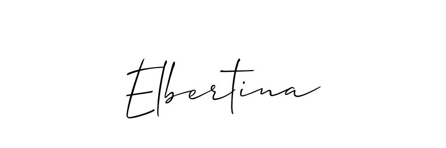 How to Draw Elbertina signature style? Allison_Script is a latest design signature styles for name Elbertina. Elbertina signature style 2 images and pictures png