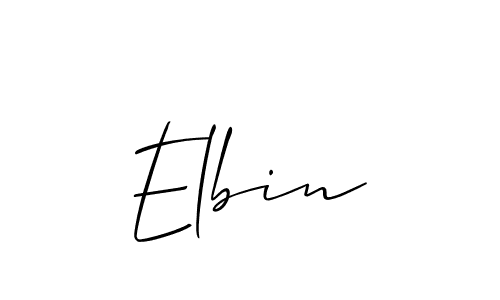 if you are searching for the best signature style for your name Elbin. so please give up your signature search. here we have designed multiple signature styles  using Allison_Script. Elbin signature style 2 images and pictures png