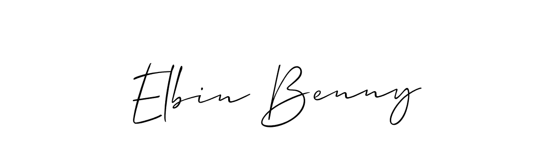 How to Draw Elbin Benny signature style? Allison_Script is a latest design signature styles for name Elbin Benny. Elbin Benny signature style 2 images and pictures png