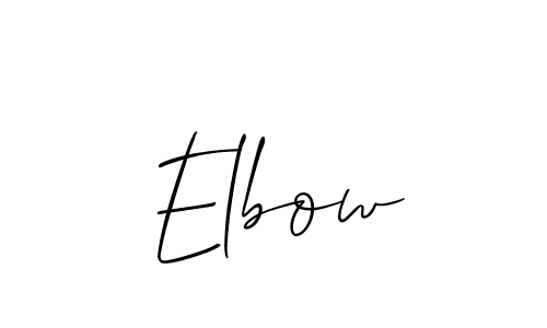 if you are searching for the best signature style for your name Elbow. so please give up your signature search. here we have designed multiple signature styles  using Allison_Script. Elbow signature style 2 images and pictures png