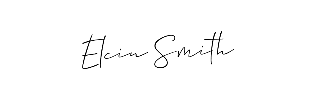 Allison_Script is a professional signature style that is perfect for those who want to add a touch of class to their signature. It is also a great choice for those who want to make their signature more unique. Get Elcin Smith name to fancy signature for free. Elcin Smith signature style 2 images and pictures png