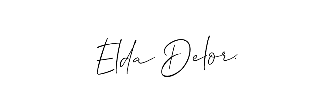 This is the best signature style for the Elda Delor. name. Also you like these signature font (Allison_Script). Mix name signature. Elda Delor. signature style 2 images and pictures png