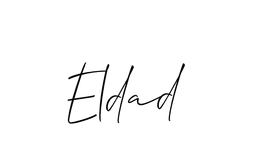 Best and Professional Signature Style for Eldad. Allison_Script Best Signature Style Collection. Eldad signature style 2 images and pictures png