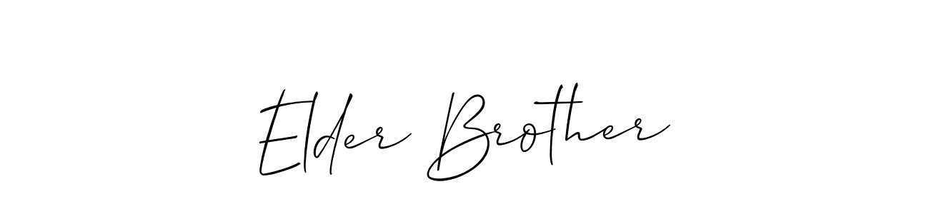 Make a beautiful signature design for name Elder Brother. Use this online signature maker to create a handwritten signature for free. Elder Brother signature style 2 images and pictures png