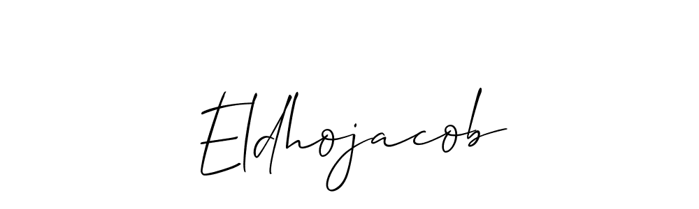 Eldhojacob stylish signature style. Best Handwritten Sign (Allison_Script) for my name. Handwritten Signature Collection Ideas for my name Eldhojacob. Eldhojacob signature style 2 images and pictures png