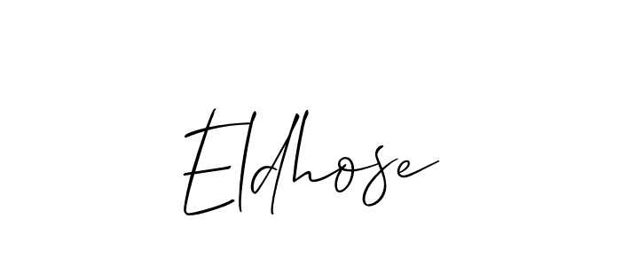 Similarly Allison_Script is the best handwritten signature design. Signature creator online .You can use it as an online autograph creator for name Eldhose. Eldhose signature style 2 images and pictures png