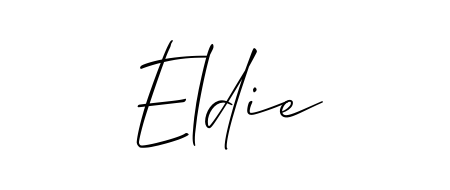 Also we have Eldie name is the best signature style. Create professional handwritten signature collection using Allison_Script autograph style. Eldie signature style 2 images and pictures png