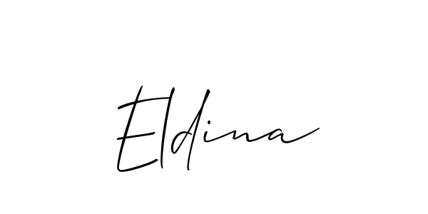 Best and Professional Signature Style for Eldina. Allison_Script Best Signature Style Collection. Eldina signature style 2 images and pictures png