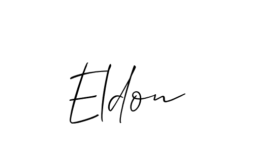 Once you've used our free online signature maker to create your best signature Allison_Script style, it's time to enjoy all of the benefits that Eldon name signing documents. Eldon signature style 2 images and pictures png