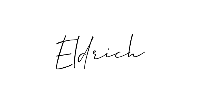 Eldrich stylish signature style. Best Handwritten Sign (Allison_Script) for my name. Handwritten Signature Collection Ideas for my name Eldrich. Eldrich signature style 2 images and pictures png