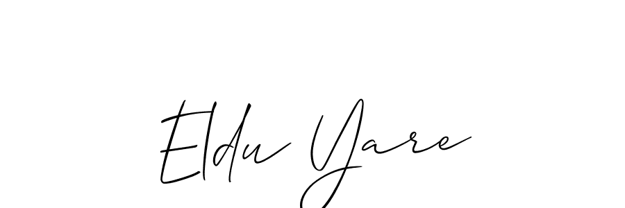 Make a beautiful signature design for name Eldu Yare. Use this online signature maker to create a handwritten signature for free. Eldu Yare signature style 2 images and pictures png