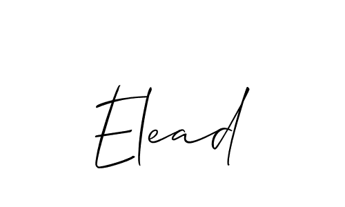 Elead stylish signature style. Best Handwritten Sign (Allison_Script) for my name. Handwritten Signature Collection Ideas for my name Elead. Elead signature style 2 images and pictures png