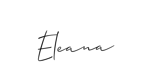 Also we have Eleana name is the best signature style. Create professional handwritten signature collection using Allison_Script autograph style. Eleana signature style 2 images and pictures png