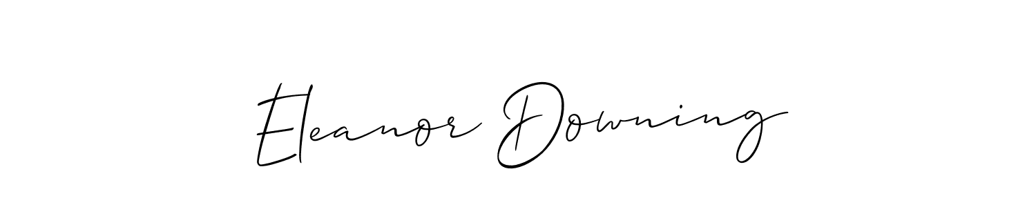 Similarly Allison_Script is the best handwritten signature design. Signature creator online .You can use it as an online autograph creator for name Eleanor Downing. Eleanor Downing signature style 2 images and pictures png
