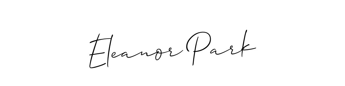 You should practise on your own different ways (Allison_Script) to write your name (Eleanor Park) in signature. don't let someone else do it for you. Eleanor Park signature style 2 images and pictures png