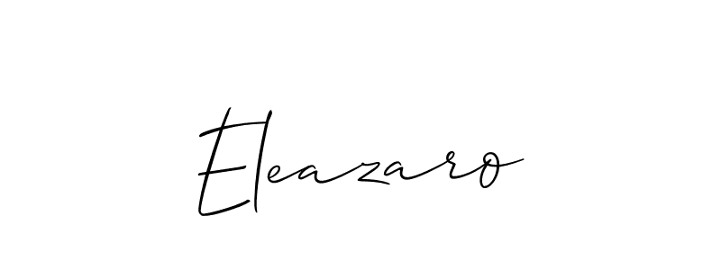 Create a beautiful signature design for name Eleazaro. With this signature (Allison_Script) fonts, you can make a handwritten signature for free. Eleazaro signature style 2 images and pictures png