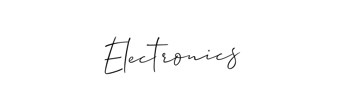 Electronics stylish signature style. Best Handwritten Sign (Allison_Script) for my name. Handwritten Signature Collection Ideas for my name Electronics. Electronics signature style 2 images and pictures png
