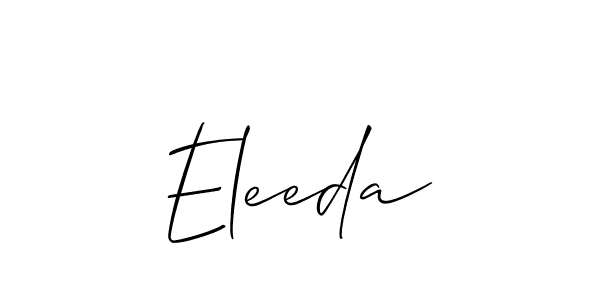 Once you've used our free online signature maker to create your best signature Allison_Script style, it's time to enjoy all of the benefits that Eleeda name signing documents. Eleeda signature style 2 images and pictures png